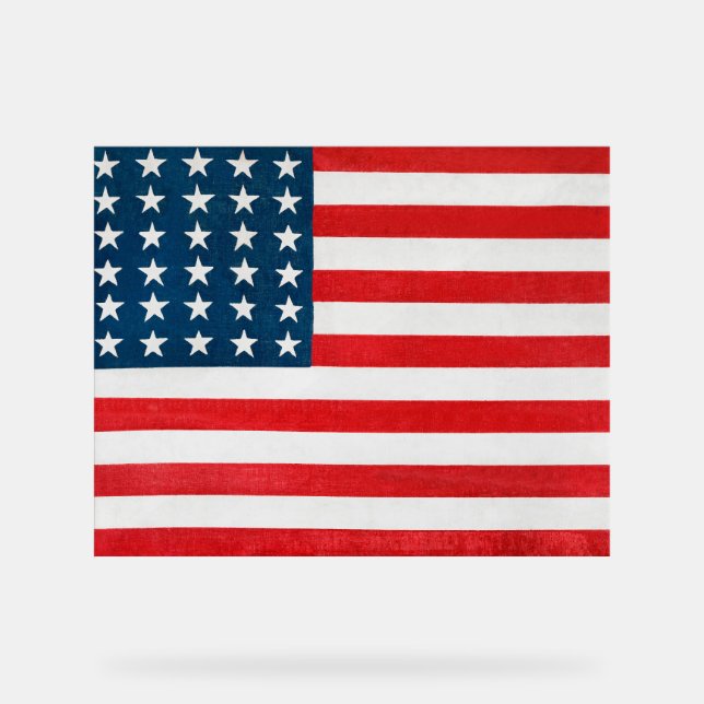 Amerikanische Flagge Acrylschild (Vorderseite)