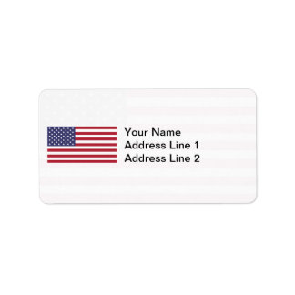 Amerikanische Flagge Adressaufkleber