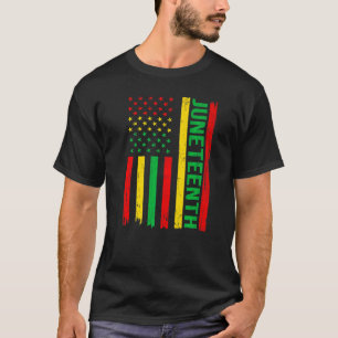 Amerikanische Flagge Afrikas 19 1865 Schwarz Seine T-Shirt