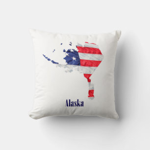 Amerikanische Flagge Alaska Vereinigte Staaten Kissen