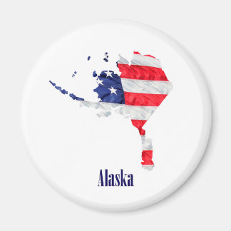 Amerikanische Flagge Alaska Vereinigte Staaten Magnet