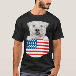Amerikanische Flagge als weich überzogener Riesenh T-Shirt