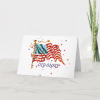 Amerikanische Flagge, alte Herrlichkeit