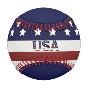 Amerikanische Flagge - amerikanisches Muster Baseball