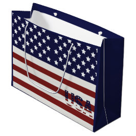 Amerikanische Flagge - amerikanisches Muster Große Geschenktüte