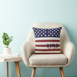 Amerikanische Flagge - amerikanisches Muster Kissen