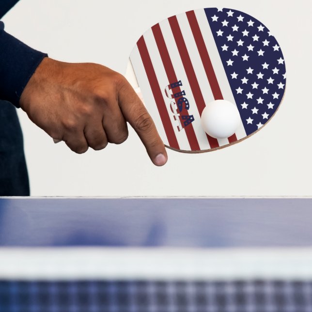 Amerikanische Flagge - amerikanisches Muster Tischtennis Schläger (InSitu)