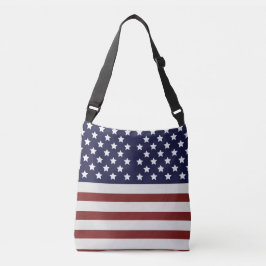 Amerikanische Flagge - amerikanisches Muster Tragetaschen Mit Langen Trägern