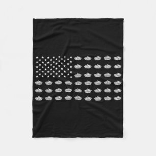 Amerikanische Flagge Apfelkuchen USA Patriotismus  Fleecedecke