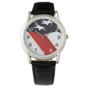Amerikanische Flagge Armbanduhr