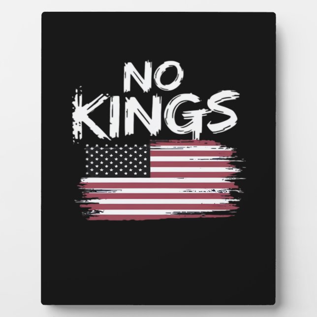 Amerikanische Flagge auf dem Kopf Distressed No Ki Fotoplatte (Vorderseite)