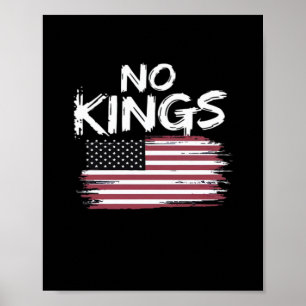 Amerikanische Flagge auf dem Kopf Distressed No Ki Poster