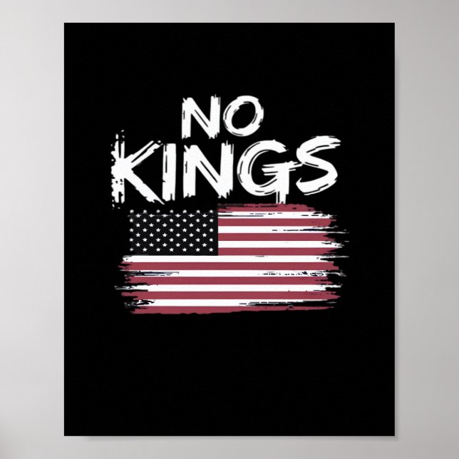 Amerikanische Flagge auf dem Kopf Distressed No Ki Poster (Vorne)