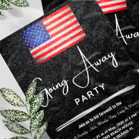 Amerikanische Flagge auf dem Weg zum Party | Milit