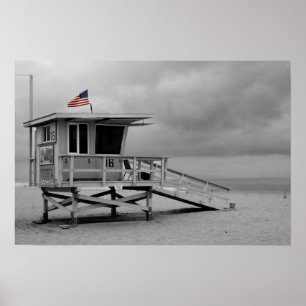 Amerikanische Flagge auf der Poster