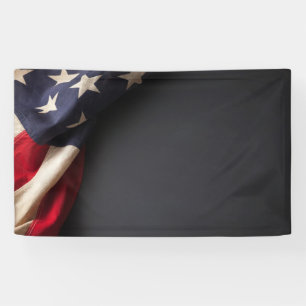 Amerikanische Flagge auf der Tafel Banner