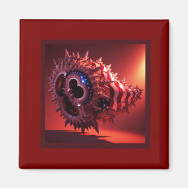 Amerikanische Flagge auf Mandelbrot Tube gelegt Magnet