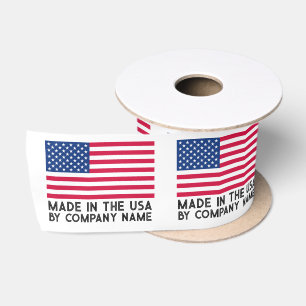 Amerikanische Flagge aus den USA Markenbekleidungs Satinband