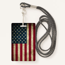 Amerikanische Flagge Ausweis