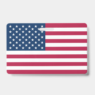 Amerikanische Flagge Ausweis