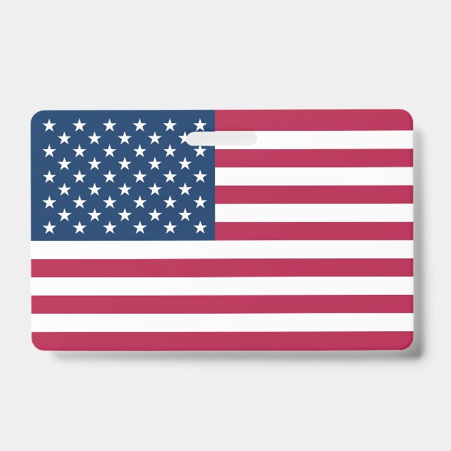 Amerikanische Flagge Ausweis (Front)