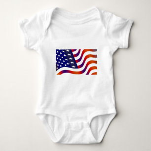 Amerikanische Flagge Baby Strampler