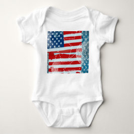 Amerikanische Flagge Baby Strampler