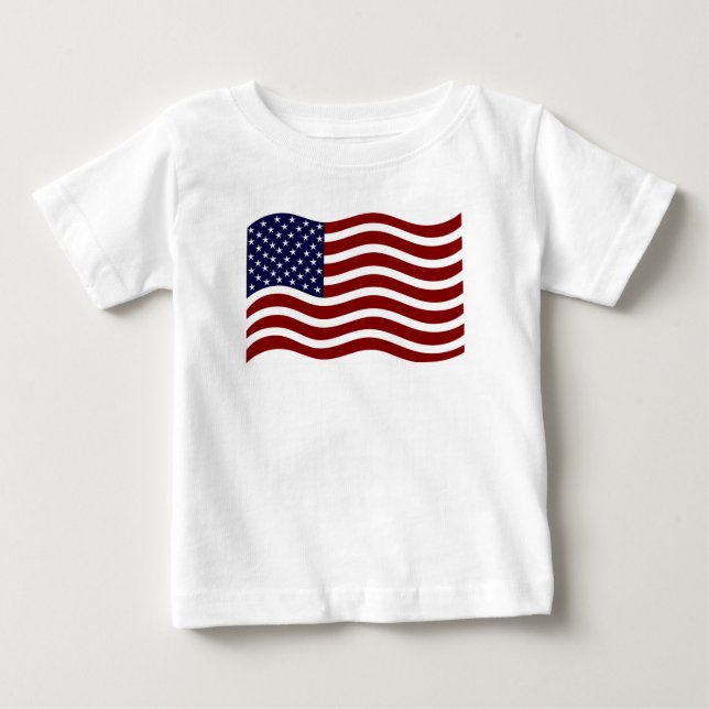 Amerikanische Flagge Baby T-shirt (Vorderseite)