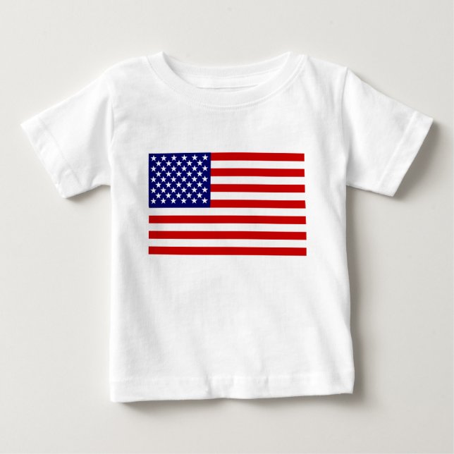 Amerikanische Flagge Baby T-shirt (Vorderseite)