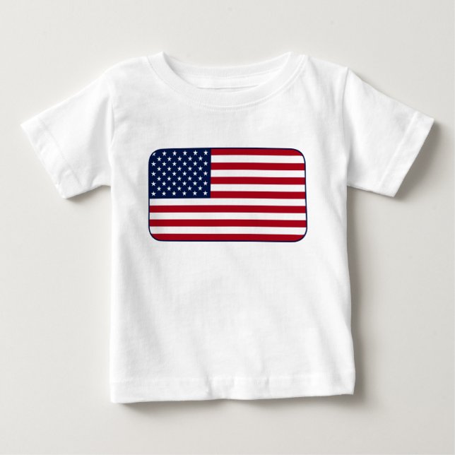 Amerikanische Flagge Baby T-shirt (Vorderseite)