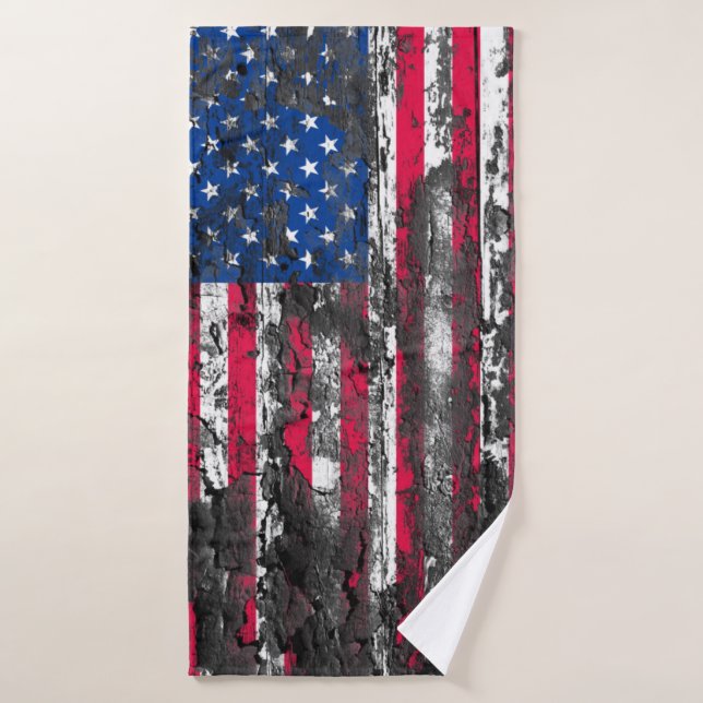Amerikanische Flagge Badehandtuch (Badehandtuch)