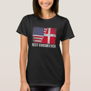 Amerikanische Flagge - Bester Cousin je Fami T-Shirt