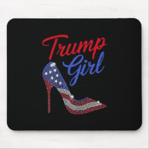 Amerikanische Flagge Bling Patriot Trump Trump Mäd Mousepad