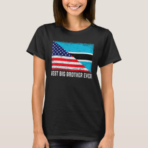 Amerikanische Flagge Botswana Flagge Bester großer T-Shirt