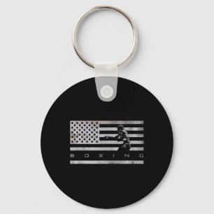 Amerikanische Flagge Boxbekleidung - Boxen 1 Schlüsselanhänger