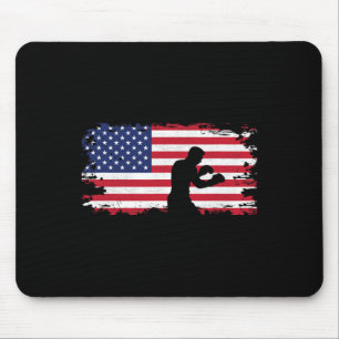 Amerikanische Flagge Boxen Bekleidung - Boxer Boxe Mousepad