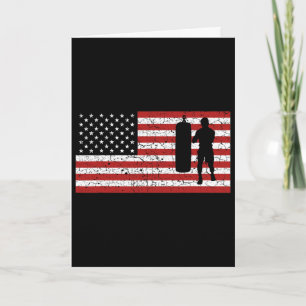 Amerikanische Flagge Boxen Boxen Geschenk Männer F Karte