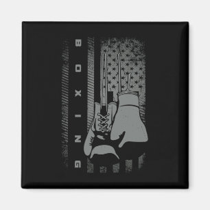 Amerikanische Flagge Boxen für Frauen Kinder Männe Magnet