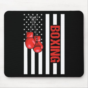 Amerikanische Flagge Boxen Patriotisches Boxen 1 Mousepad