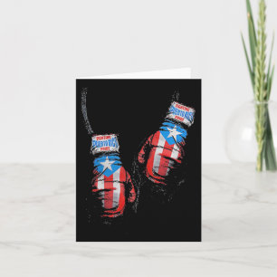 Amerikanische Flagge Boxing US Gloves Gym Boxer Fi Karte