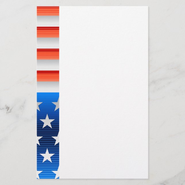 Amerikanische Flagge Briefpapier (Vorderseite)