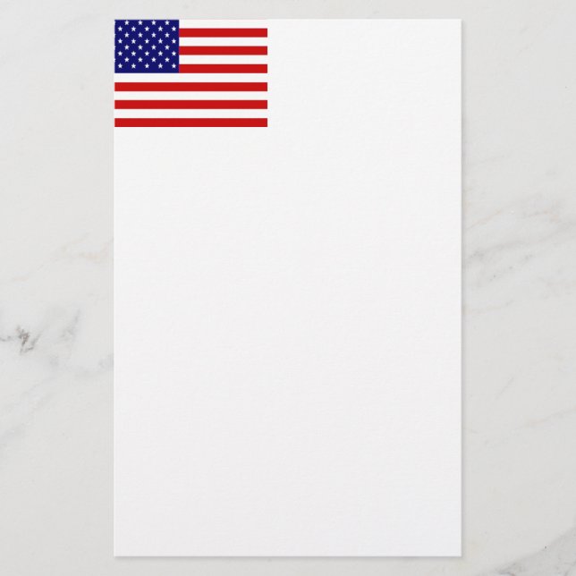 Amerikanische Flagge Briefpapier (Vorderseite)