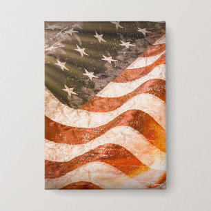 Amerikanische Flagge Button