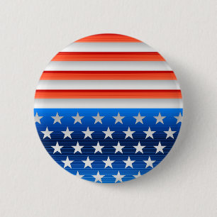 Amerikanische Flagge Button