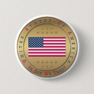 Amerikanische Flagge Button