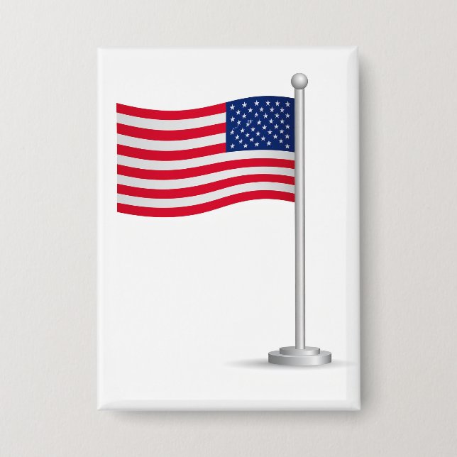 amerikanische Flagge Button (Vorderseite)