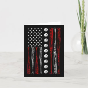 Amerikanische Flagge Bysebyll Rot Weiß Blau 4. Jul Karte