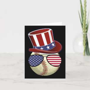 Amerikanische Flagge Bysebyll Sungles 4. Juli Karte
