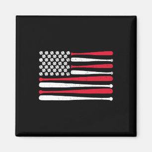 Amerikanische Flagge Bysebyll Usa Vintag Bysebyll  Magnet