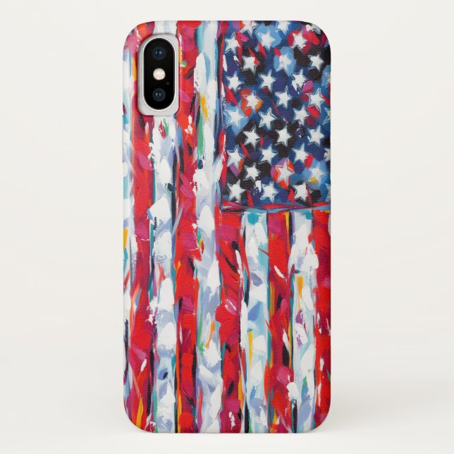 Amerikanische Flagge Case-Mate iPhone Hülle (Rückseite)
